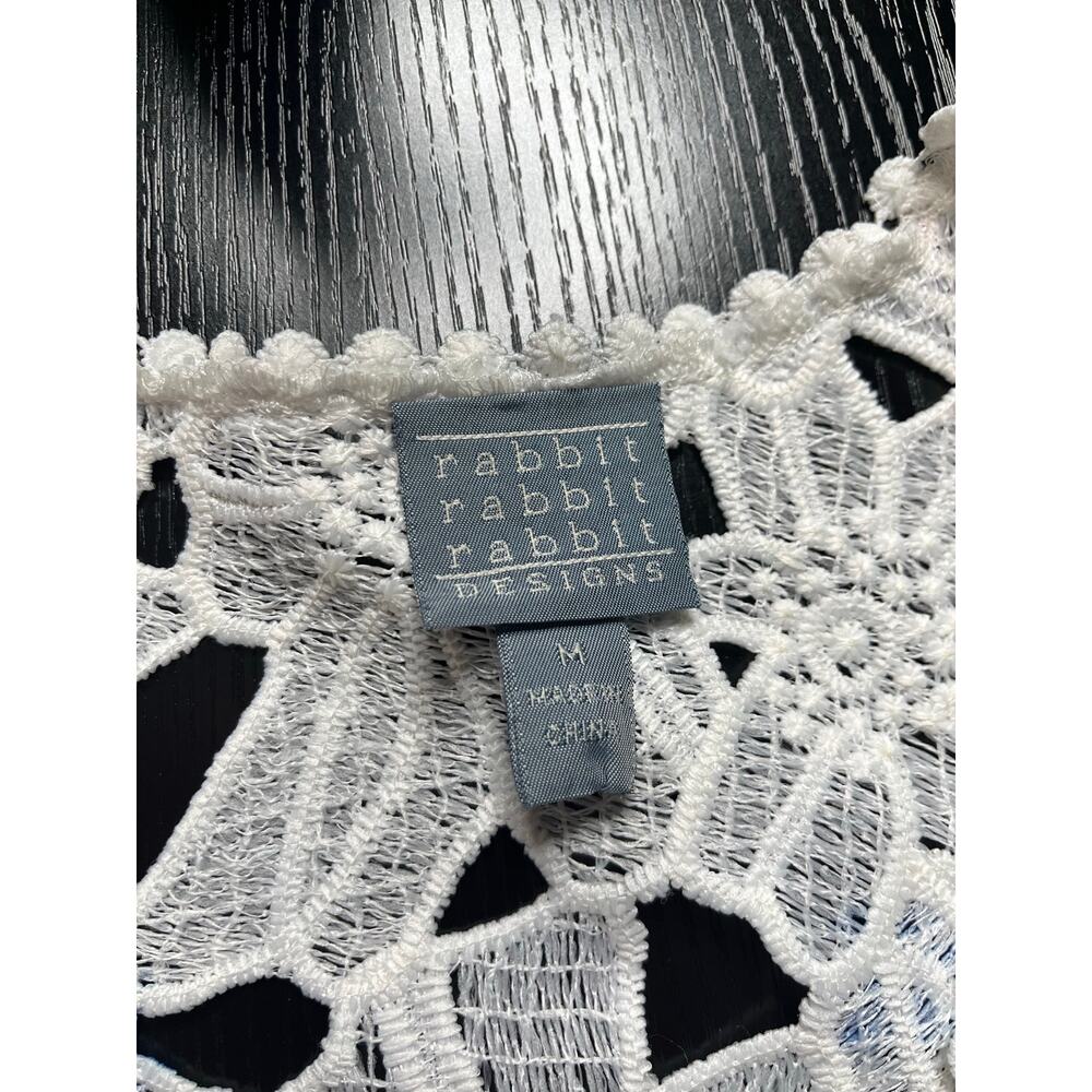 Rabbit Rabbit Rabbit Designs Floral Cutwork Lace One-Button Blouse/Cardigan - Picture 4 of 7